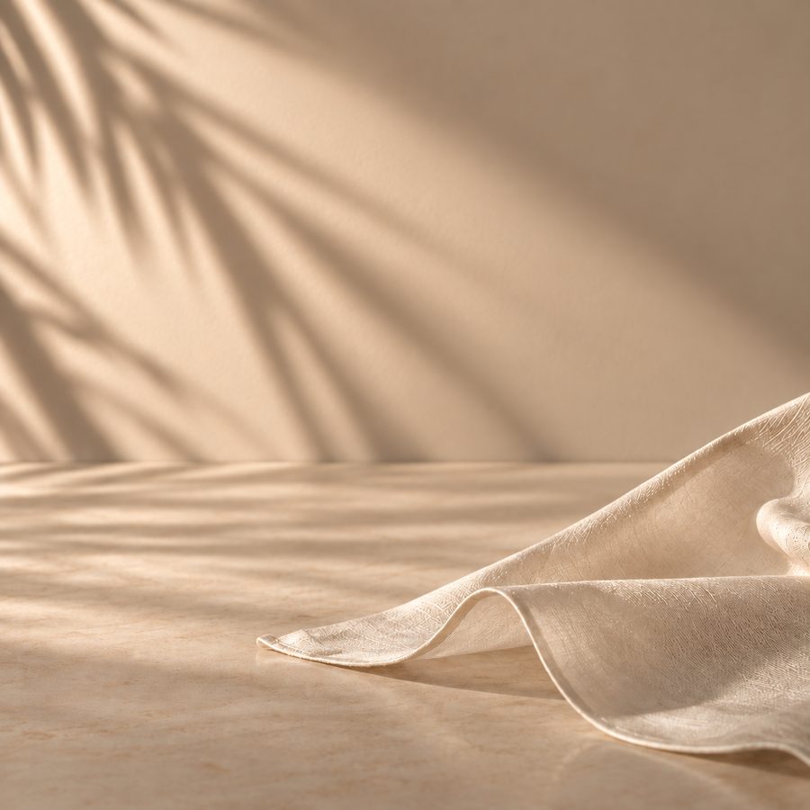Voile de lin traversé par la fumée