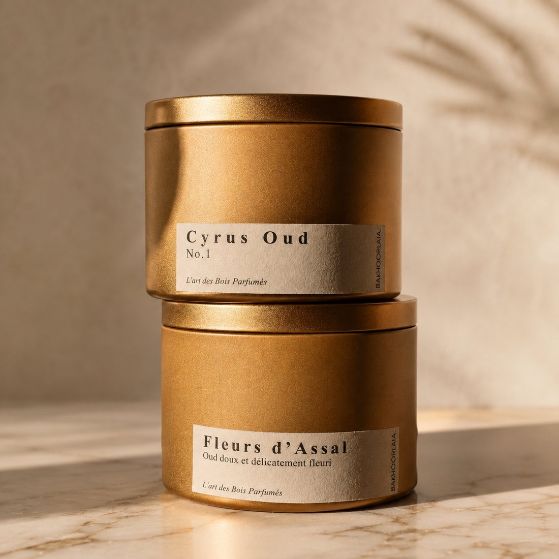 Cyrus Oud × Fleurs d'Assal — Duo de Dukhoon, 50 g × 2